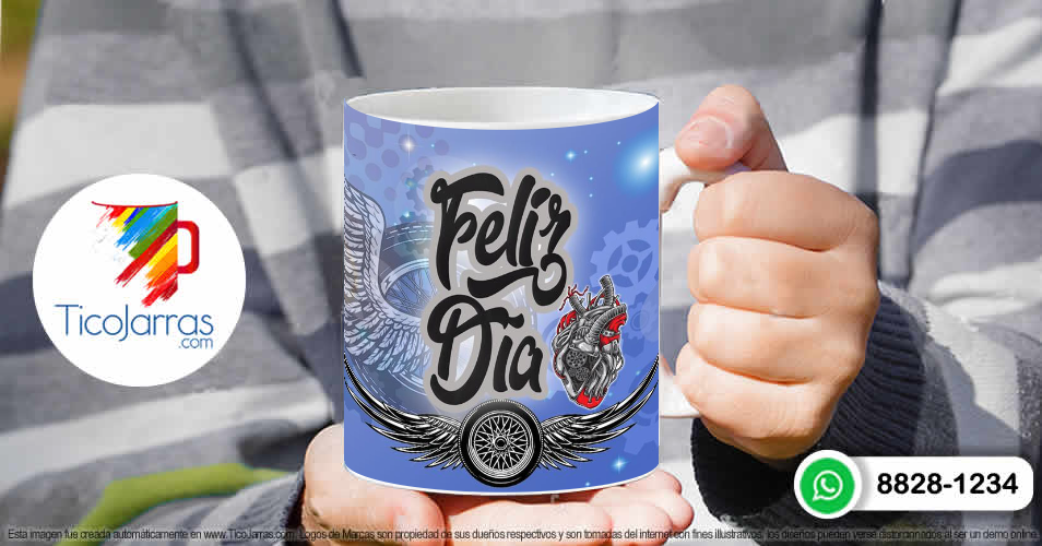 Tazas Personalizadas en Costa Rica Feliz Día  Biker