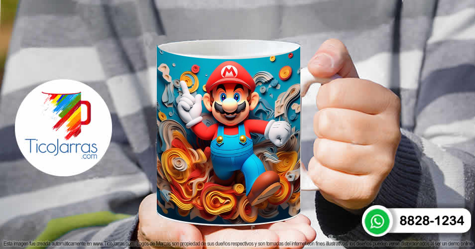 Tazas Personalizadas en Costa Rica Mario Bros 3D