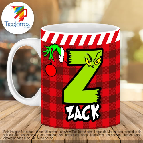 Grinch para nombre con Z