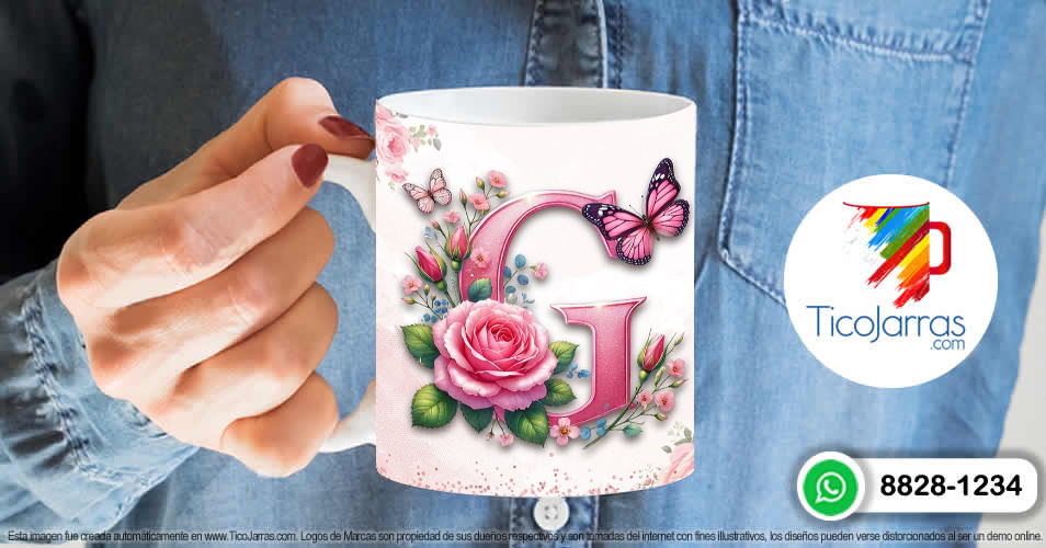 Artículos Personalizados Te amo Mamá, Feliz Día Letra G