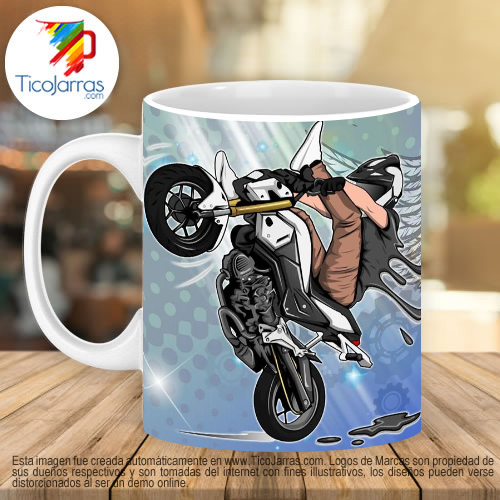 Jarras Personalizadas Biker Feliz Día