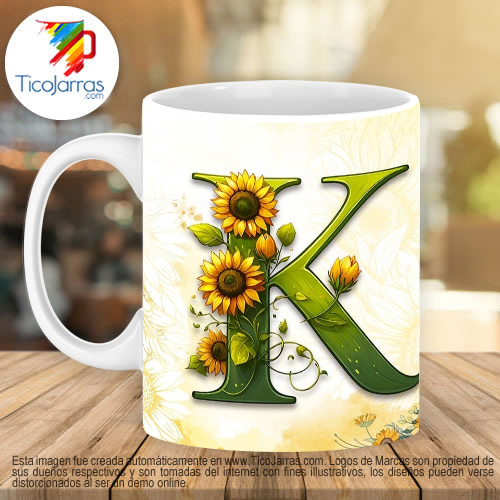Tazas Personalizadas en Costa Rica Mamá Feliz Día, Tazas con Nombre incial 
