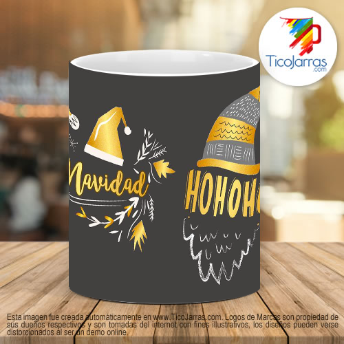 Tazas Personalizadas Hohoho Feliz Navidad