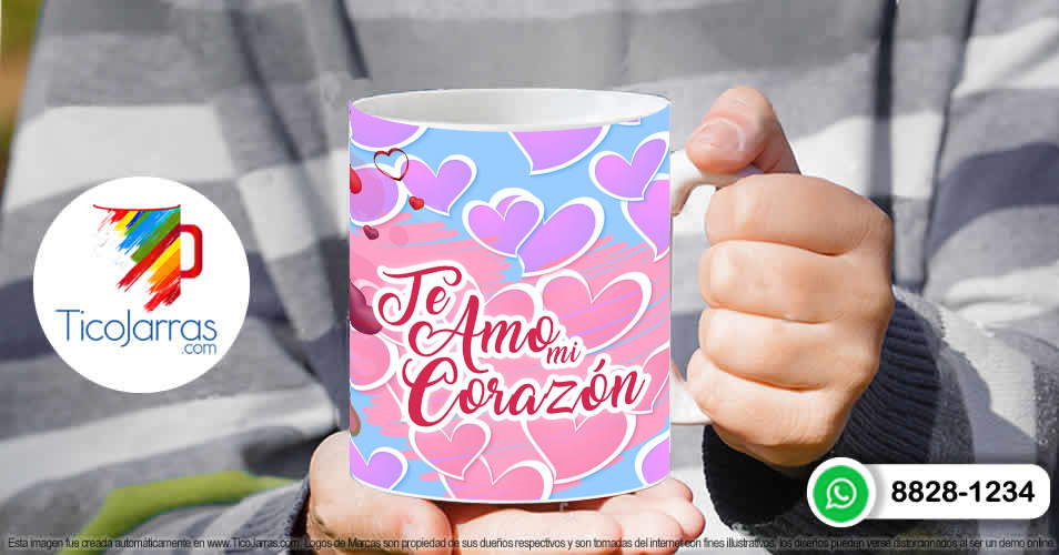 Tazas Personalizadas en Costa Rica Te amo mi Corazón