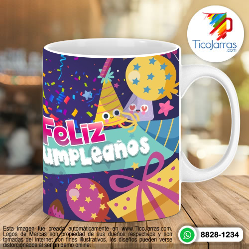 Tazas Personalizadas en Costa Rica Feliz Cumpleaños