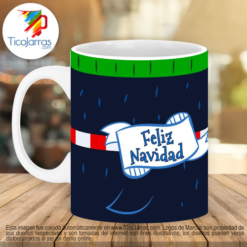 Jarras Personalizadas Feliz Navidad Pingui