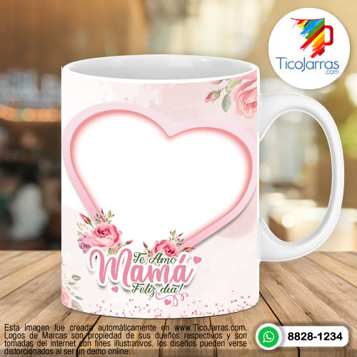 Diseños Personalizadas Te amo Mamá, Feliz Día Letra F