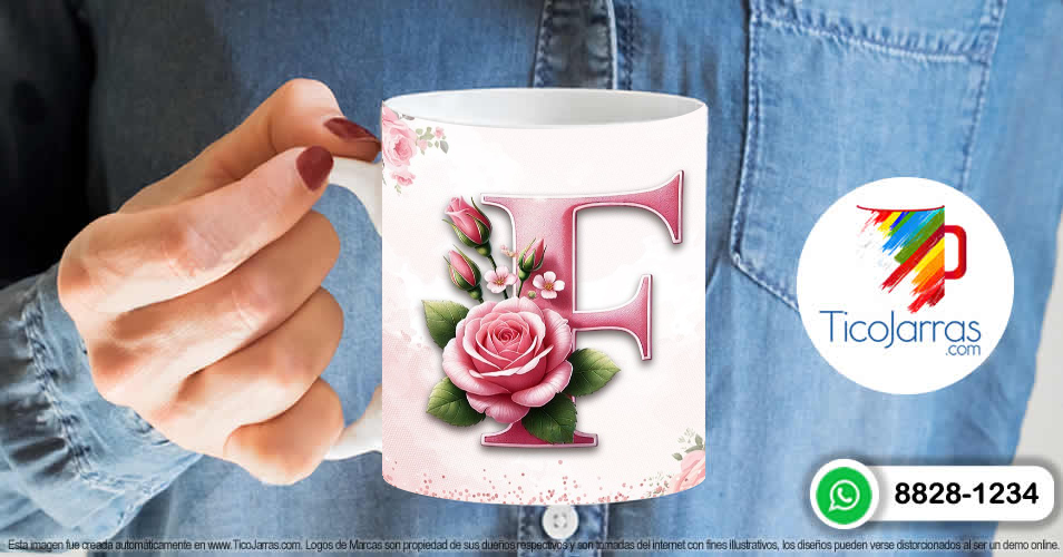 Artículos Personalizados Te amo Mamá, Feliz Día Letra F
