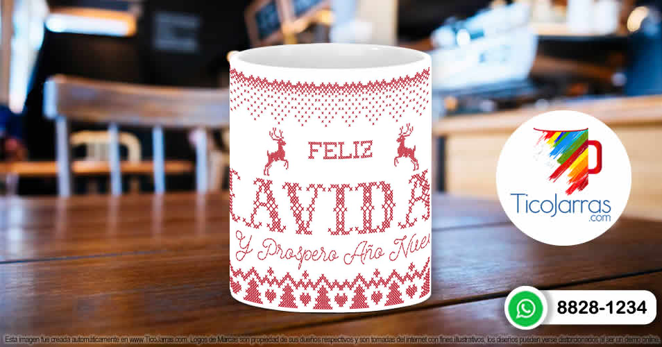 Tazas Personalizadas en Costa Rica Feliz navidad y anño nuevo