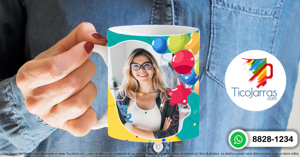 Tazas Personalizadas en Costa Rica Cumpleañera, con foto