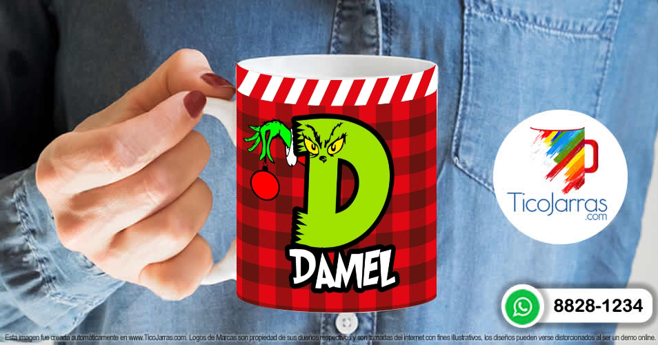 Grinch para Nombre con D - TicoJarras