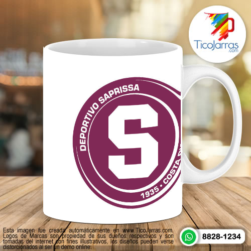 Taza de Saprissa con logo