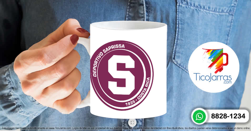 Artículos Personalizados Taza de Saprissa con logo