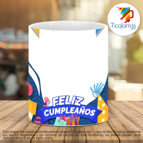 Tazas Personalizadas en Costa Rica Feliz Cumpleaños con Foto