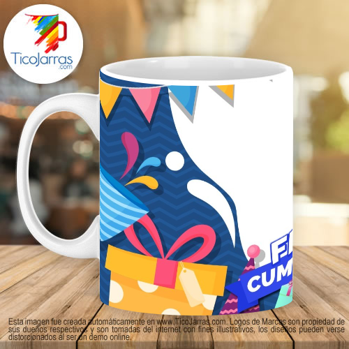 Jarras Personalizadas Feliz Cumpleaños con Foto