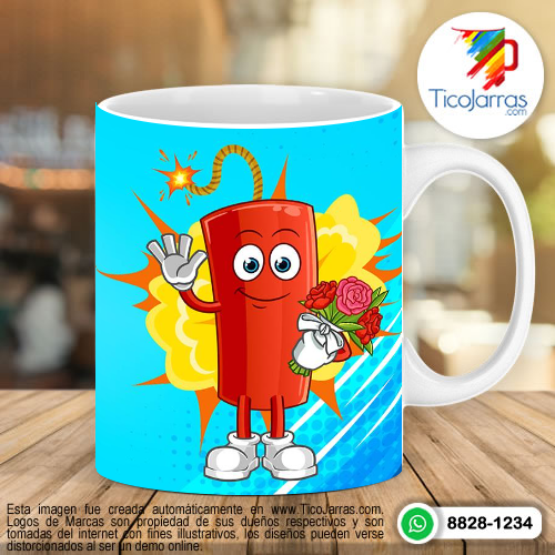Tazas Personalizadas en Costa Rica Estoy que exploto de Amor por ti