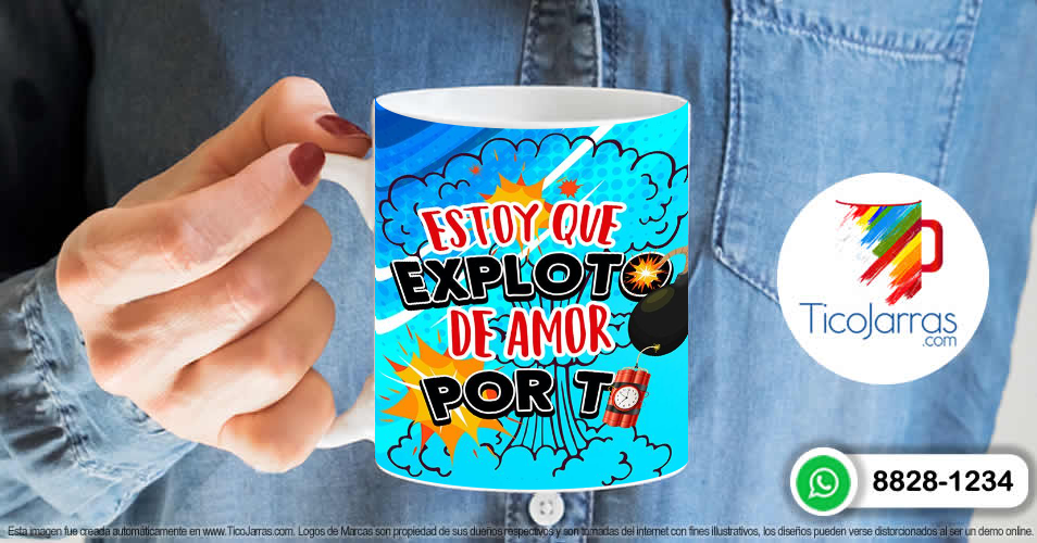 Artículos Personalizados Estoy que exploto de Amor por ti