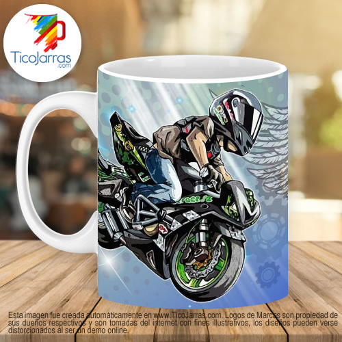 Jarras Personalizadas Feliz Día  Biker