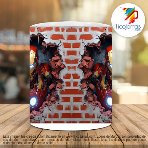 Tazas Personalizadas Iron Man 3D