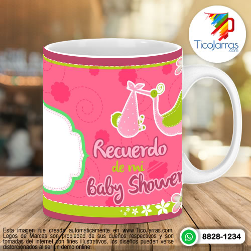 Tazas Personalizadas en Costa Rica Recuerdo de mi baby Shower