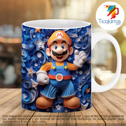 Diseños Personalizadas Mario Bross 3D
