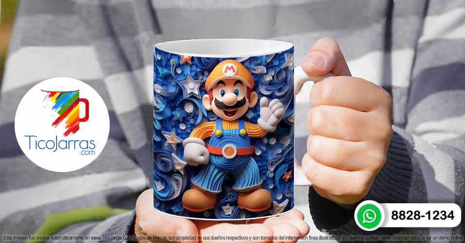 Tazas Personalizadas en Costa Rica Mario Bross 3D