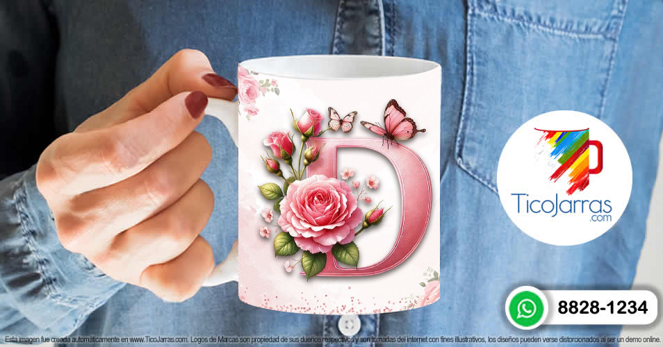 Artículos Personalizados Te amo Mamá, Feliz Día Letra D