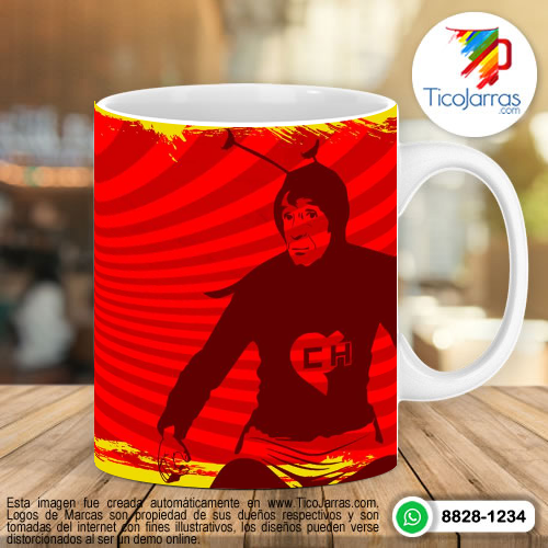 Tazas Personalizadas en Costa Rica Chapulin Colorado