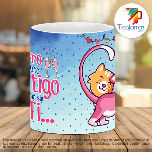 Tazas Personalizadas Prefiero un minuto contigo.