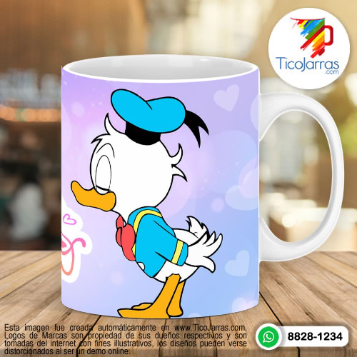 Diseños Personalizadas Te amo  Donald y Daisy