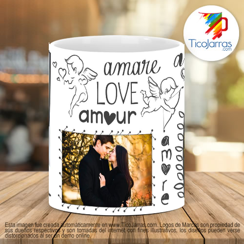 Tazas Personalizadas amare amore love amour