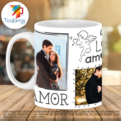 Jarras Personalizadas amare amore love amour