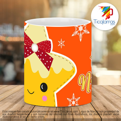 Tazas Personalizadas Estrellita de navidad