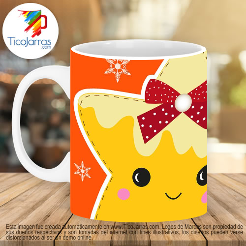 Tazas Personalizadas en Costa Rica Estrellita de navidad