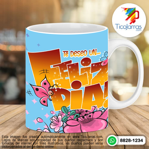 Tazas Personalizadas en Costa Rica Te deseo un Feliz Día