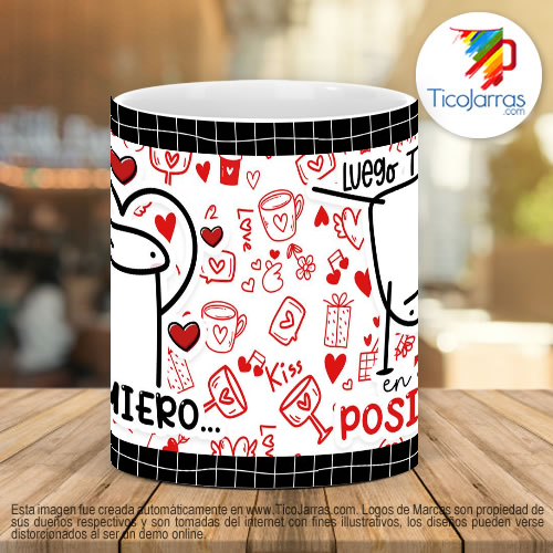 Tazas Personalizadas Te quiero luego te digo en que posición