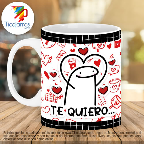 Jarras Personalizadas Te quiero luego te digo en que posición