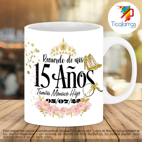 Diseños Personalizadas Recuerdo de 15 años, vestido verde