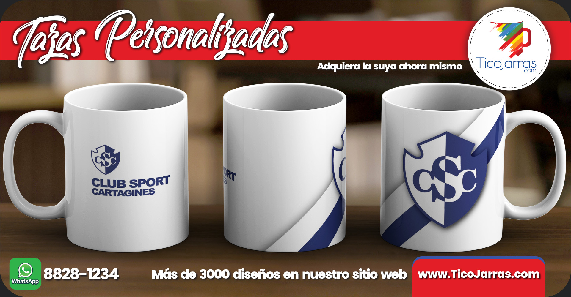 Tazas Personalizadas Club Sport Cartaginés- Taza de Cartago