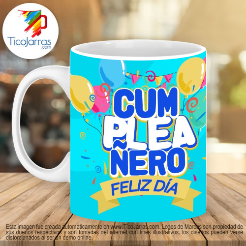 Jarras Personalizadas Cumpleañero, Feliz Día
