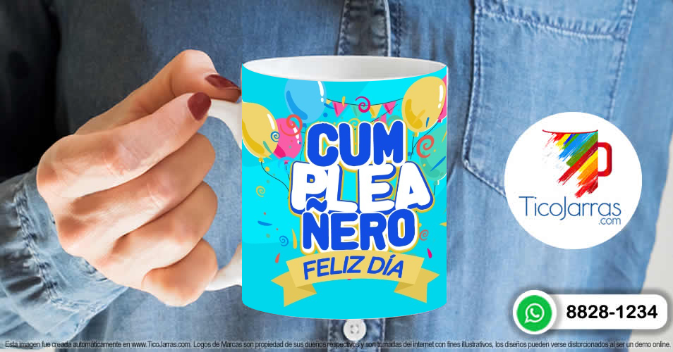 Tazas Personalizadas en Costa Rica Cumpleañero, Feliz Día