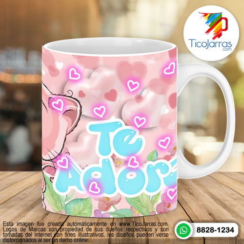 Tazas Personalizadas en Costa Rica Te adoro