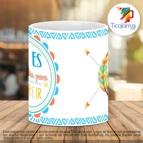 Tazas Personalizadas Hoy es un buen día para sonreír