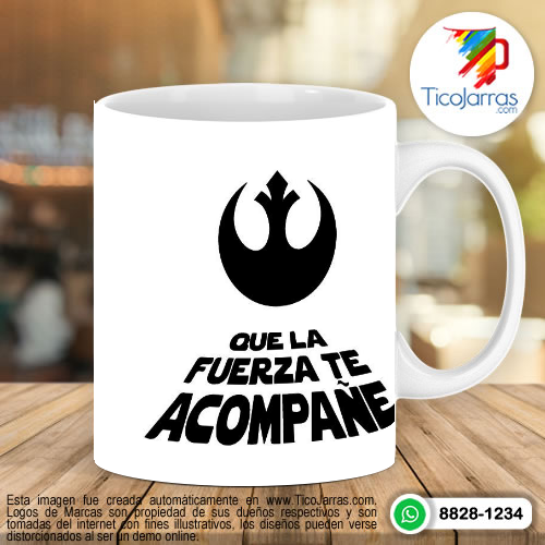 Tazas Personalizadas en Costa Rica Star Wars que la fuerza te acompañe