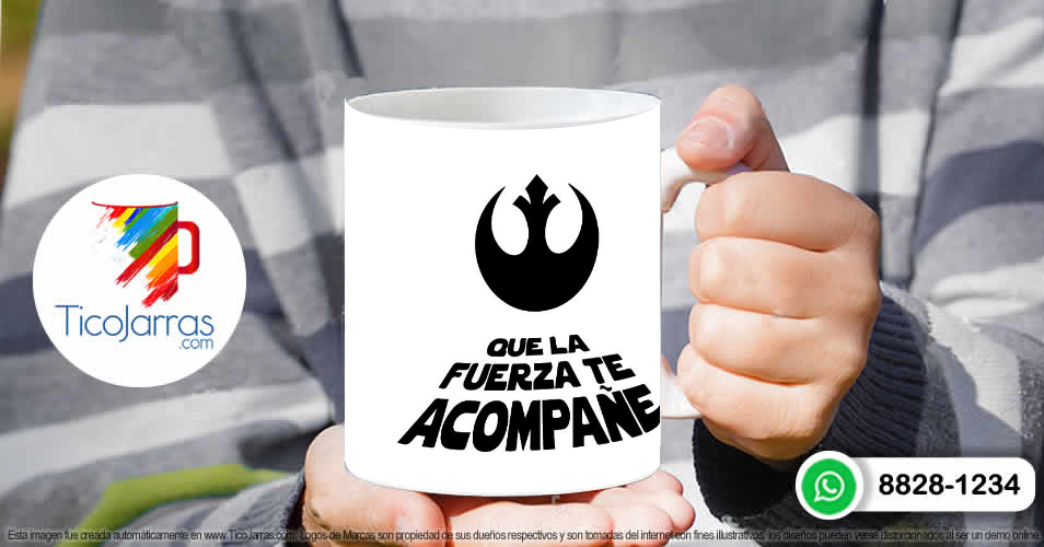 Tazas Personalizadas en Costa Rica Star Wars que la fuerza te acompañe
