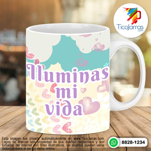 Tazas Personalizadas en Costa Rica Iluminas mi vida