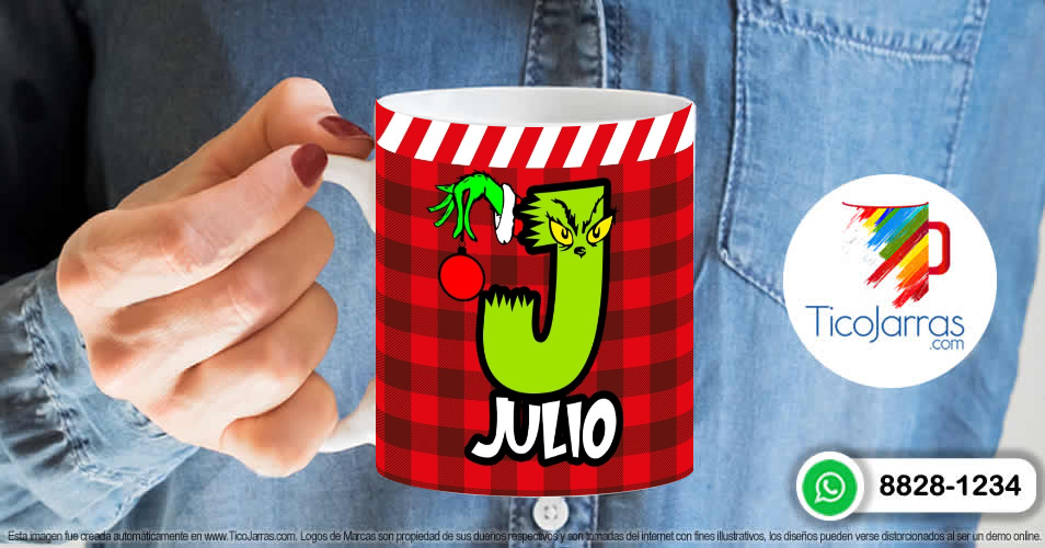 Grinch con Nombre con J - TicoJarras