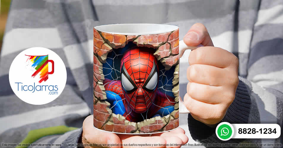 Tazas Personalizadas en Costa Rica Hombre Araña 3D