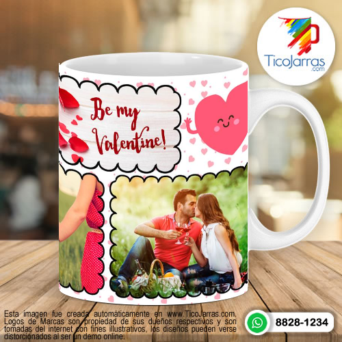 Tazas Personalizadas en Costa Rica Be my Valentine