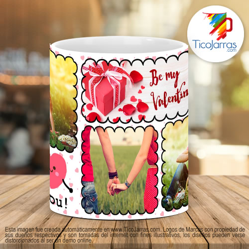 Tazas Personalizadas Be my Valentine